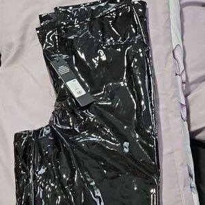 Fashion Nova Shiny Black Leggings